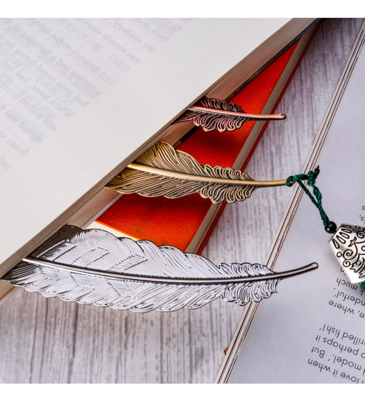 Feather bookmark