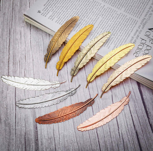 Feather bookmark